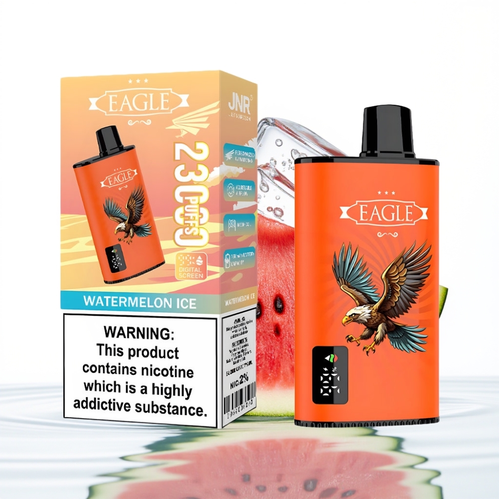 JNR EAGLE Smart 23000 Puffs Digitaalne Ekraan 10ohm Mesh Vesimelonijää