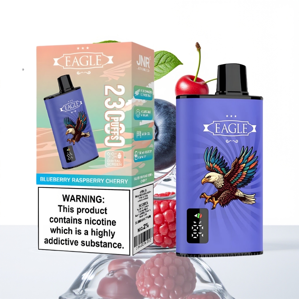 JNR EAGLE Smart 23000 Tõmmet Digitaalekraaniga 25ml Mustikas Vaarikas Kirs