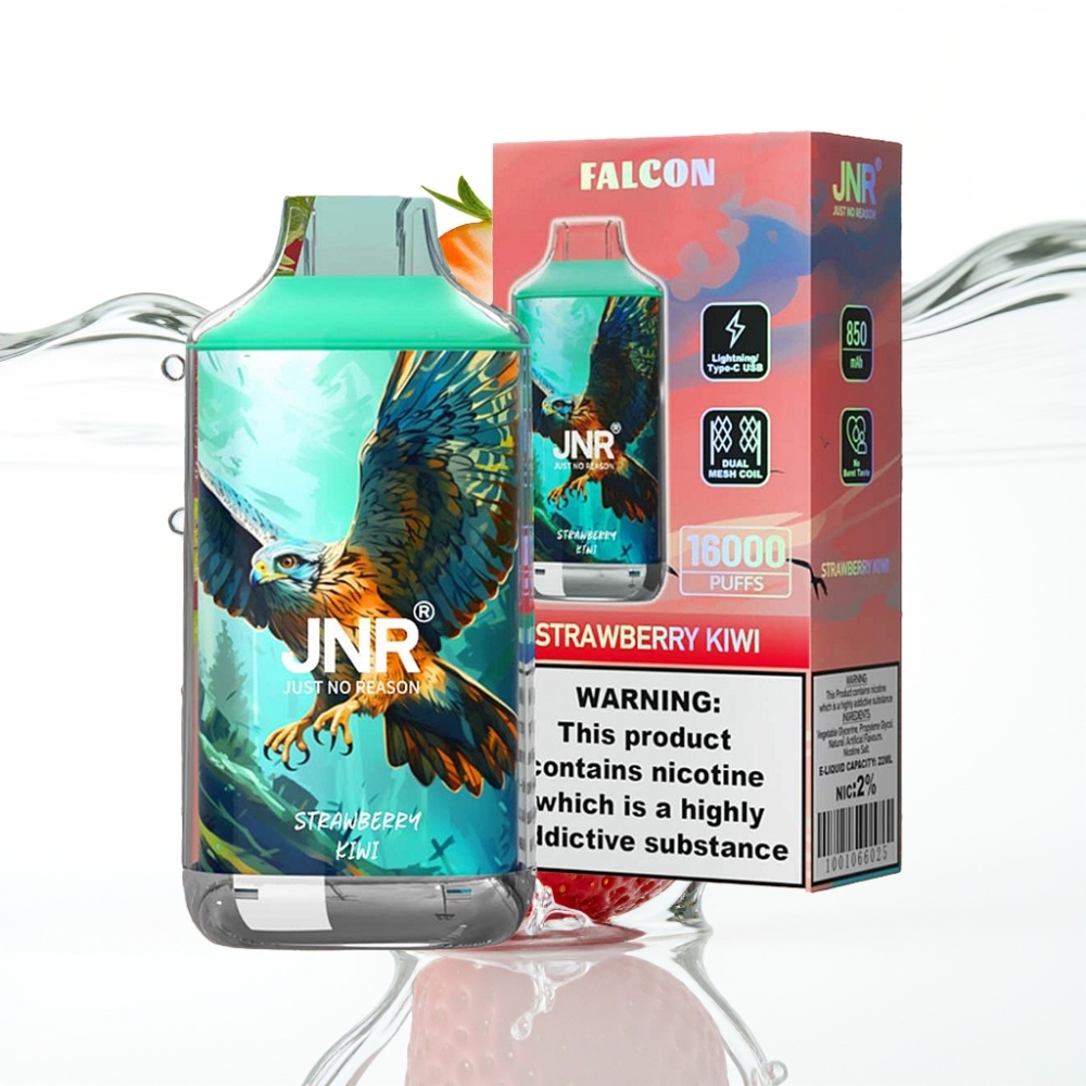 JNR Falcon 16000 Puffs Maasika-Kiivi 850mAh 22ml