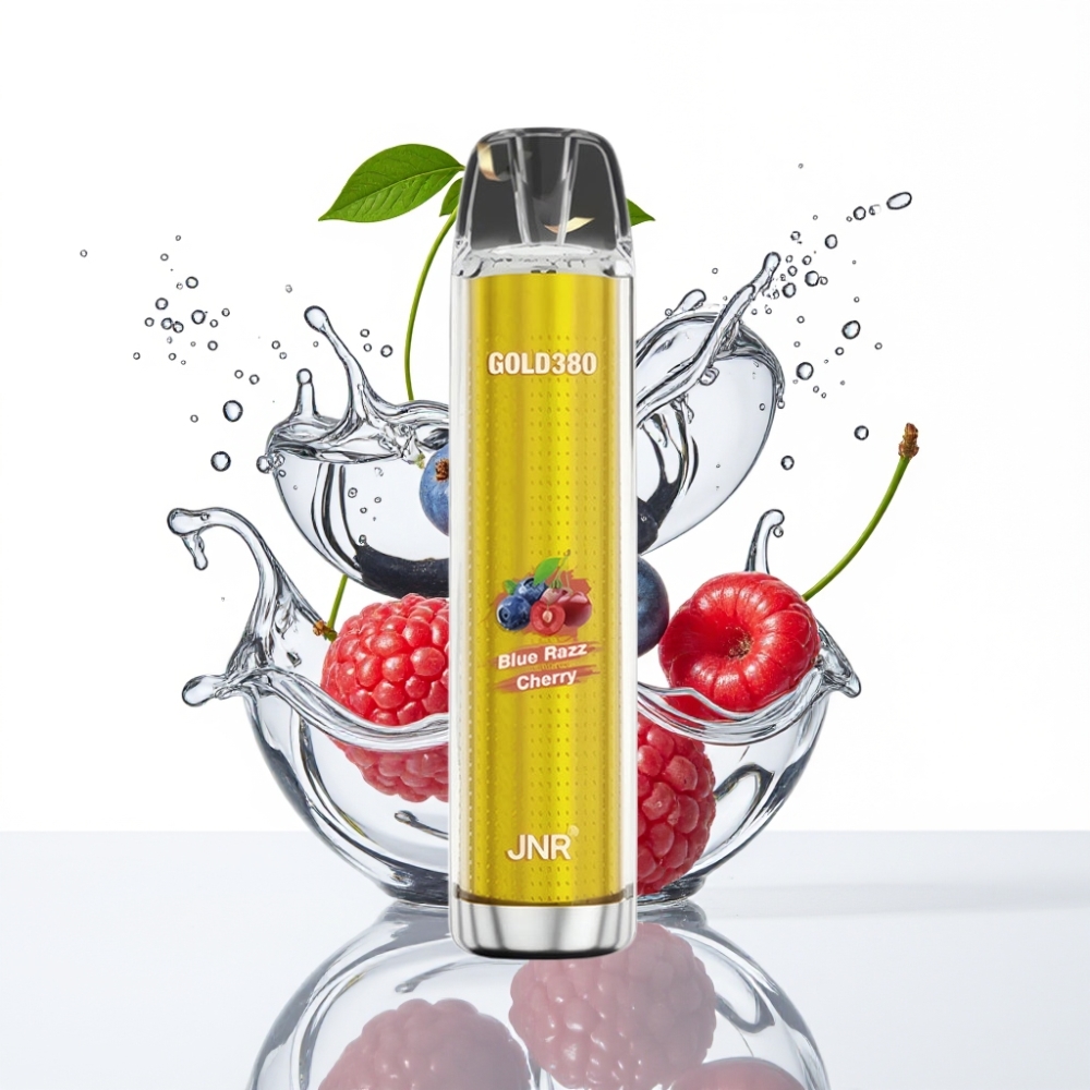 JNR Gold380 6000 Puffs Disposable Vape Sinised Mustikad-Kirsid
