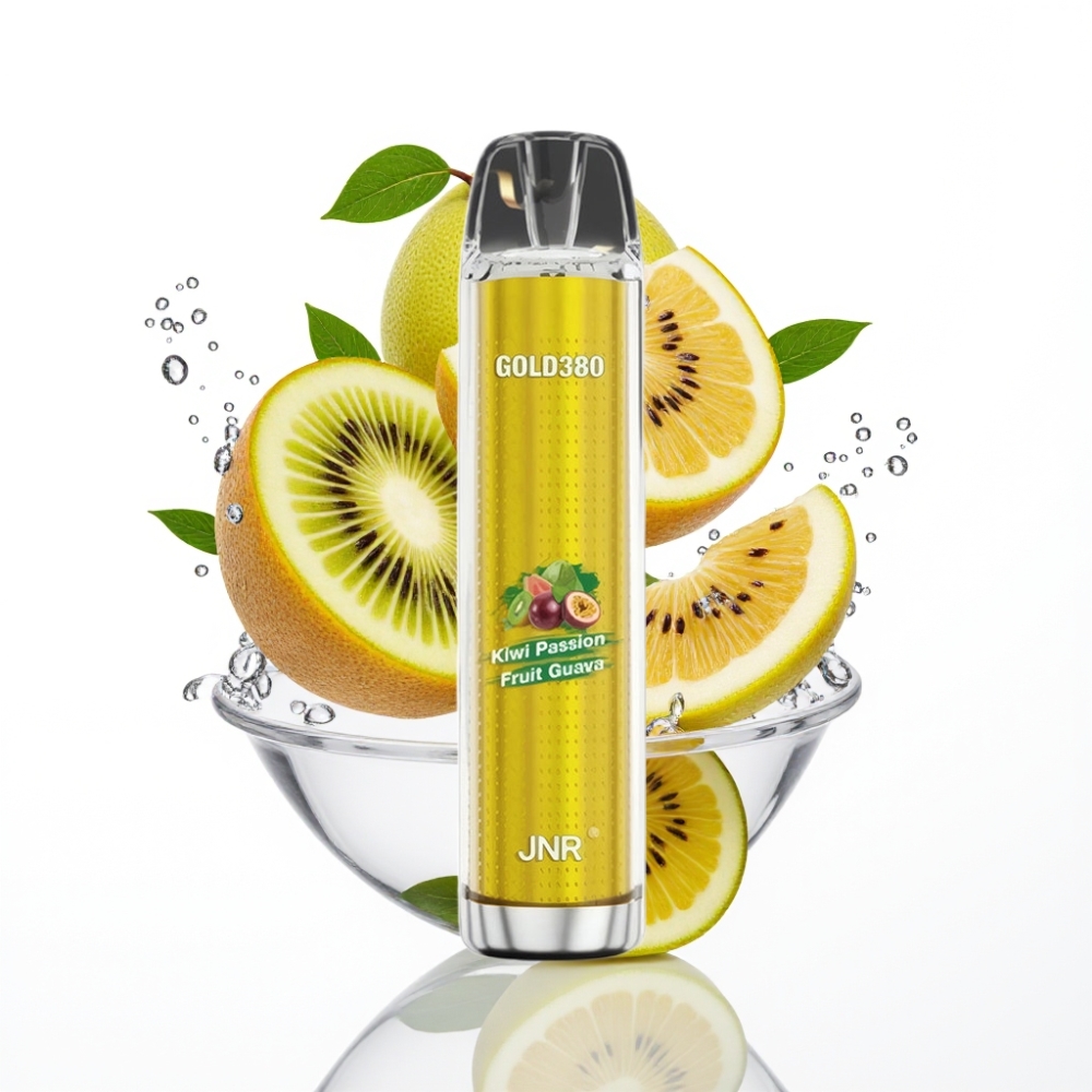 JNR Gold380 6000 Sutsukad Disposable Vape Kiivi-Marakuija-Guava