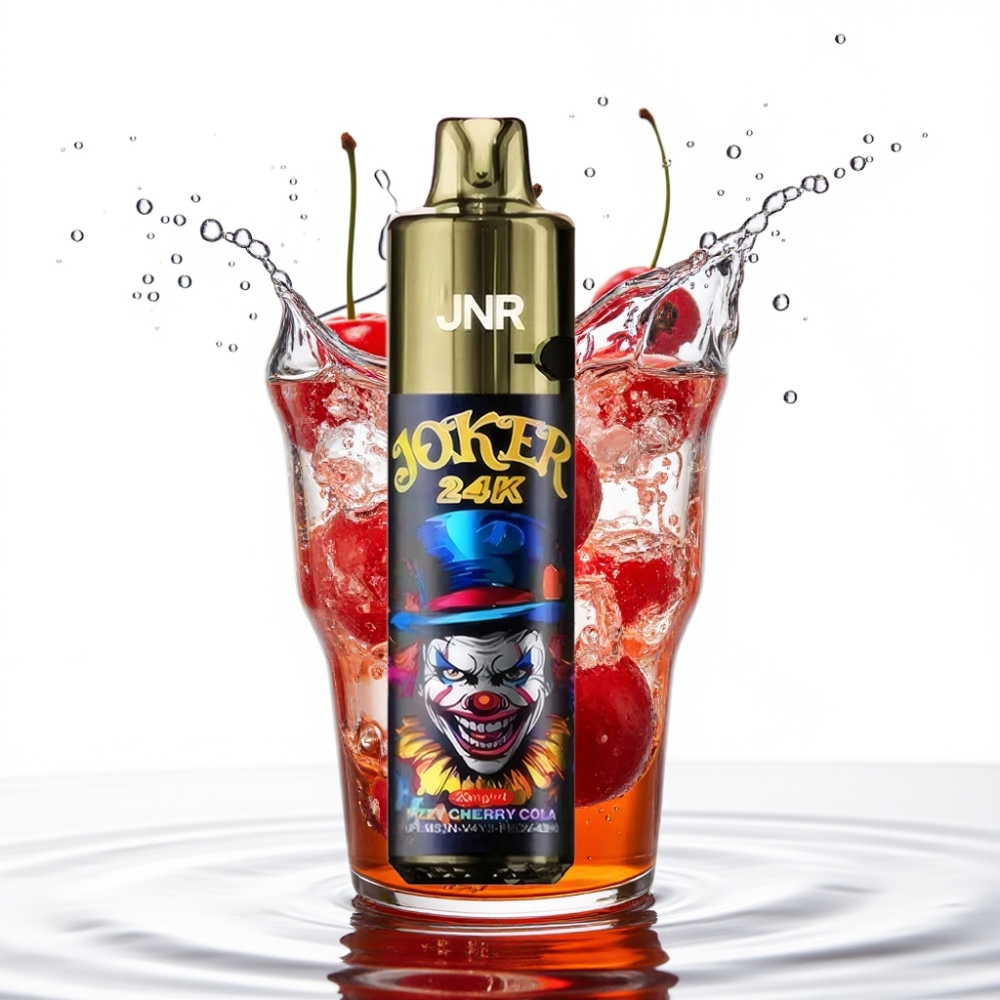 JNR Joker 24K Puffide Disposable Vape – Gaseline Kirsi-Kola 24000 Puffi 2 Nikotiini 800mAh