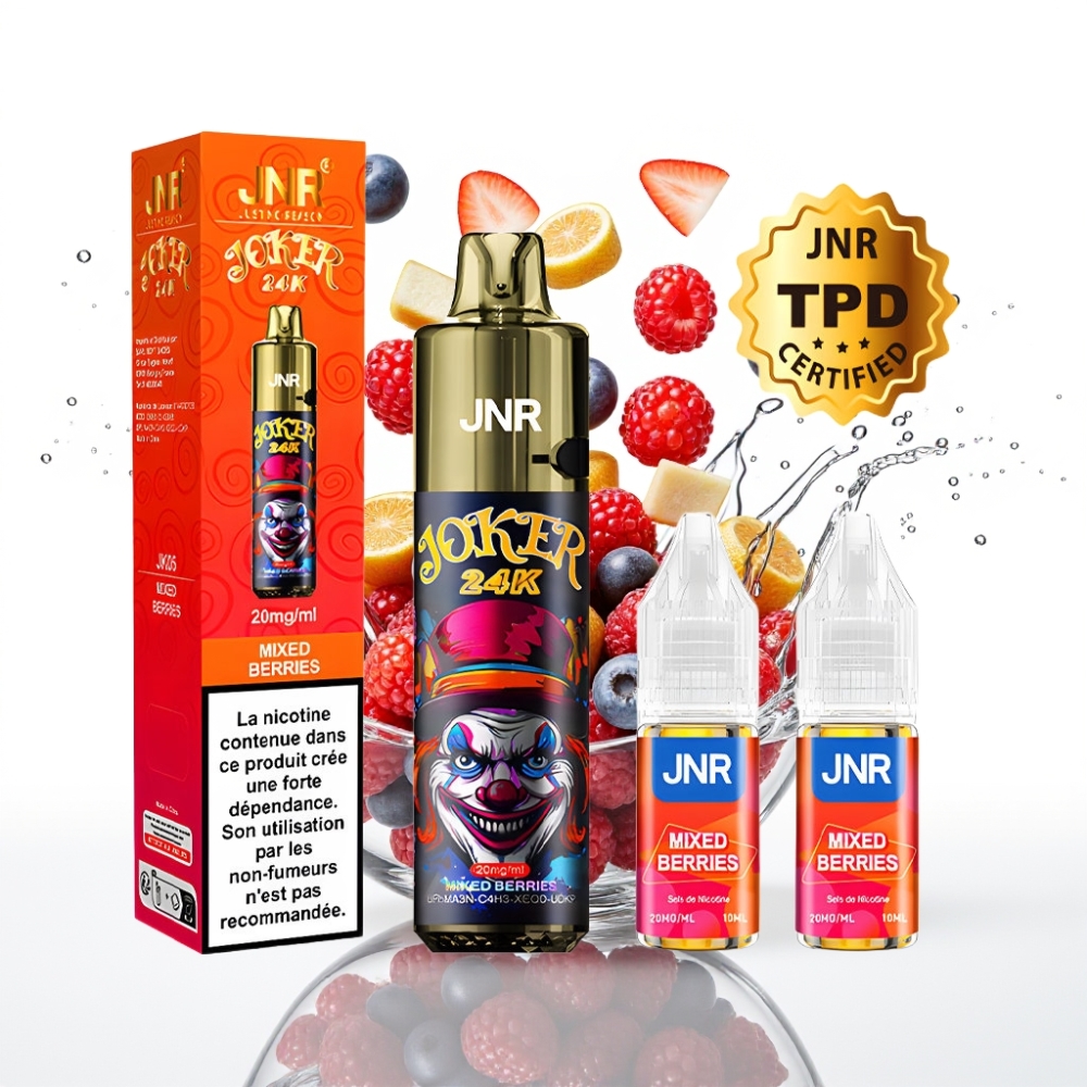 JNR Joker 24K Puffs 2+10ml Taastäidetav Segamari Pod