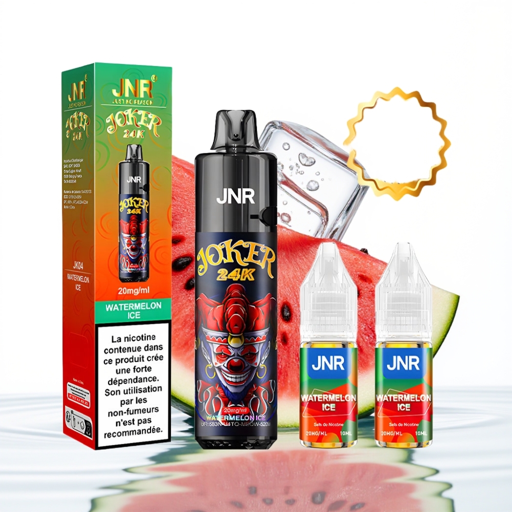 JNR Joker 24K Puffs Taastäidetav Pod (2+10ml) Vesimeloni Jää
