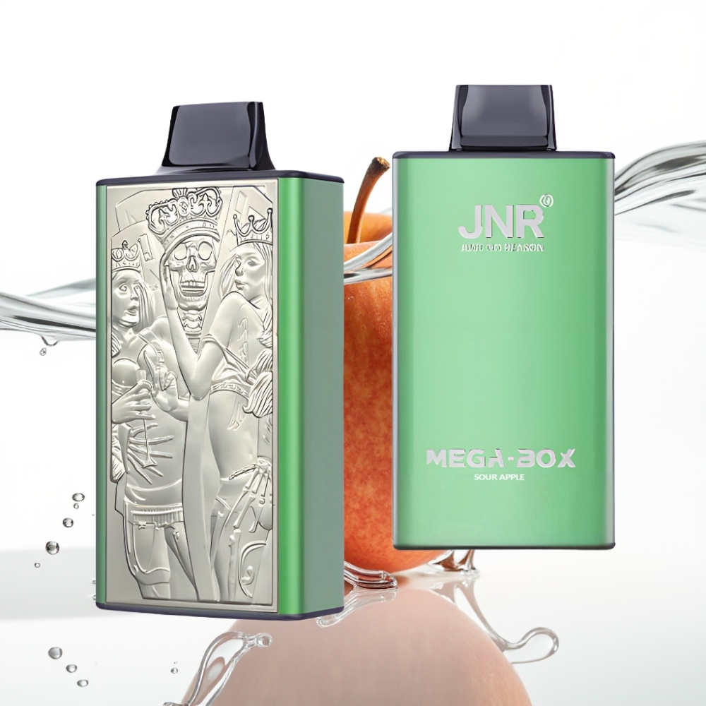 JNR Mega Box 25000 Pihustust Ühekordne Vape Hapu Õun 30ml 850mAh