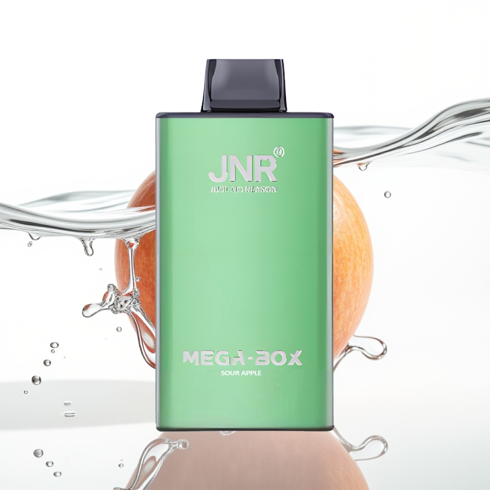 JNR Mega Box 25000 Pihustust Ühekordne Vape Hapu Õun 30ml 850mAh