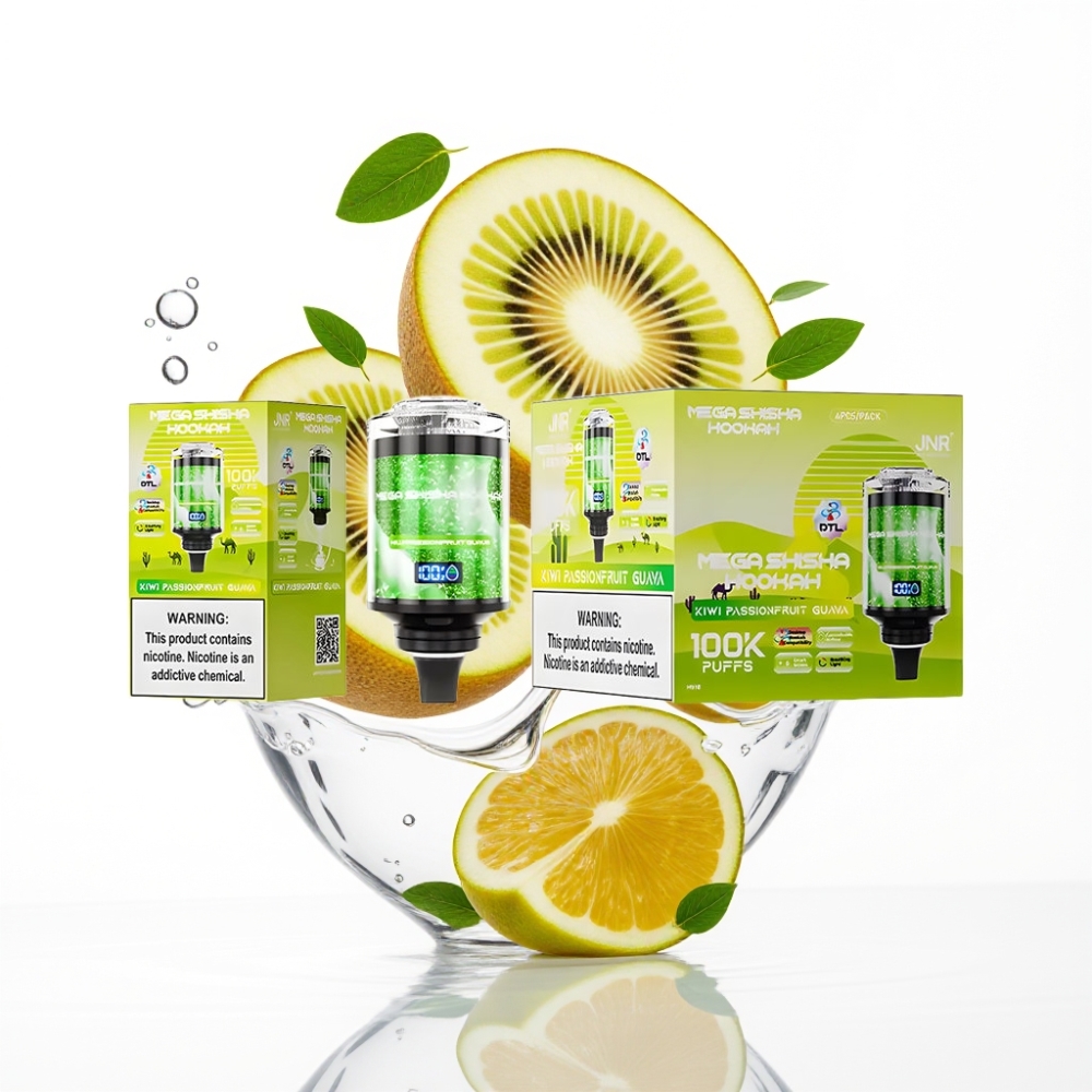 JNR Mega Shisha Hookah 100K Lauaühildus Kivi-maraku-passion