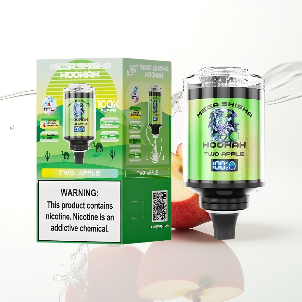 JNR Mega Shisha Hookah 100K Lauaühilduvus Kaks Õuna