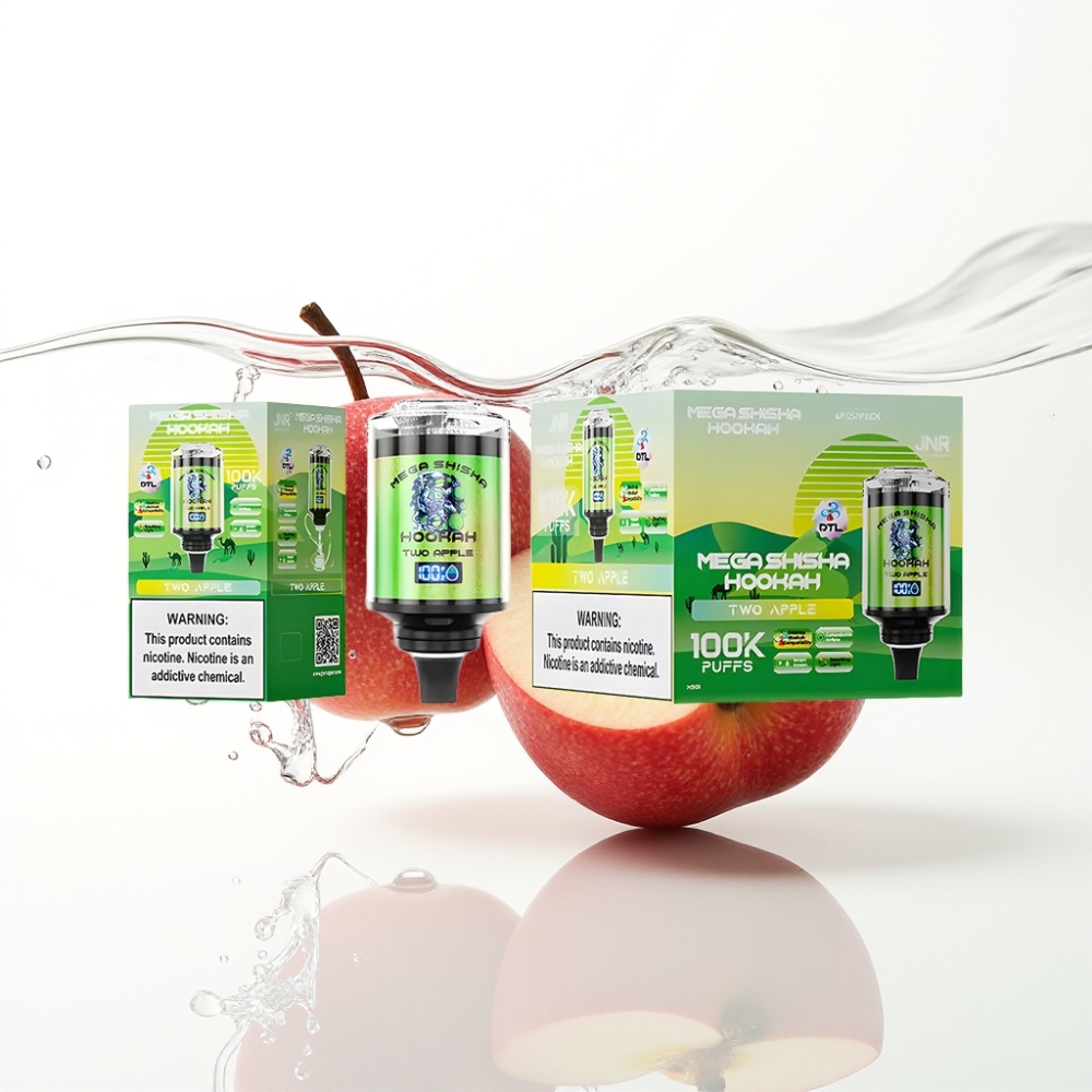 JNR Mega Shisha Hookah 100K Lauaühilduvus Kaks Õuna