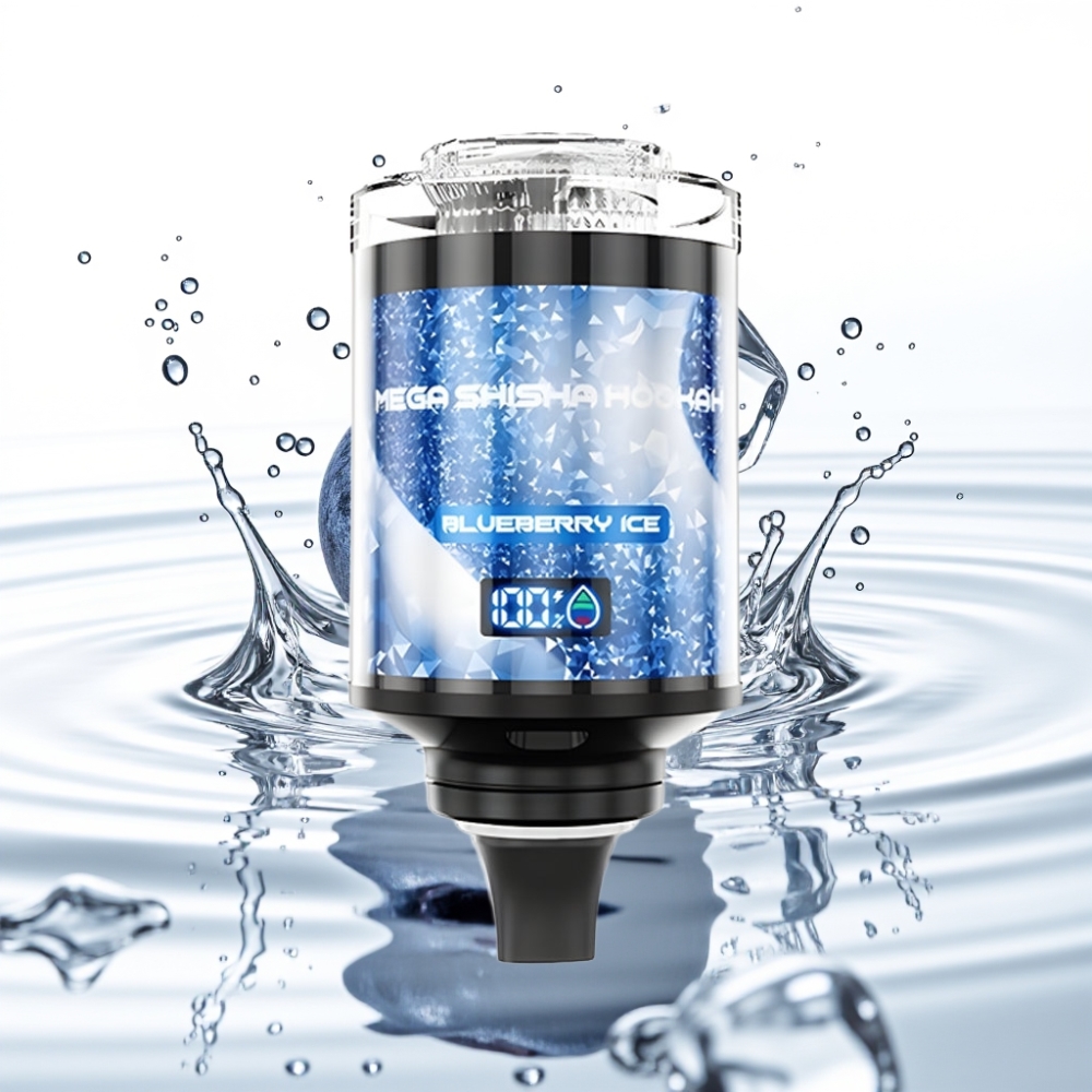 JNR Mega Shisha Hookah 100K Lauaühilduvus Mustikas-Jää