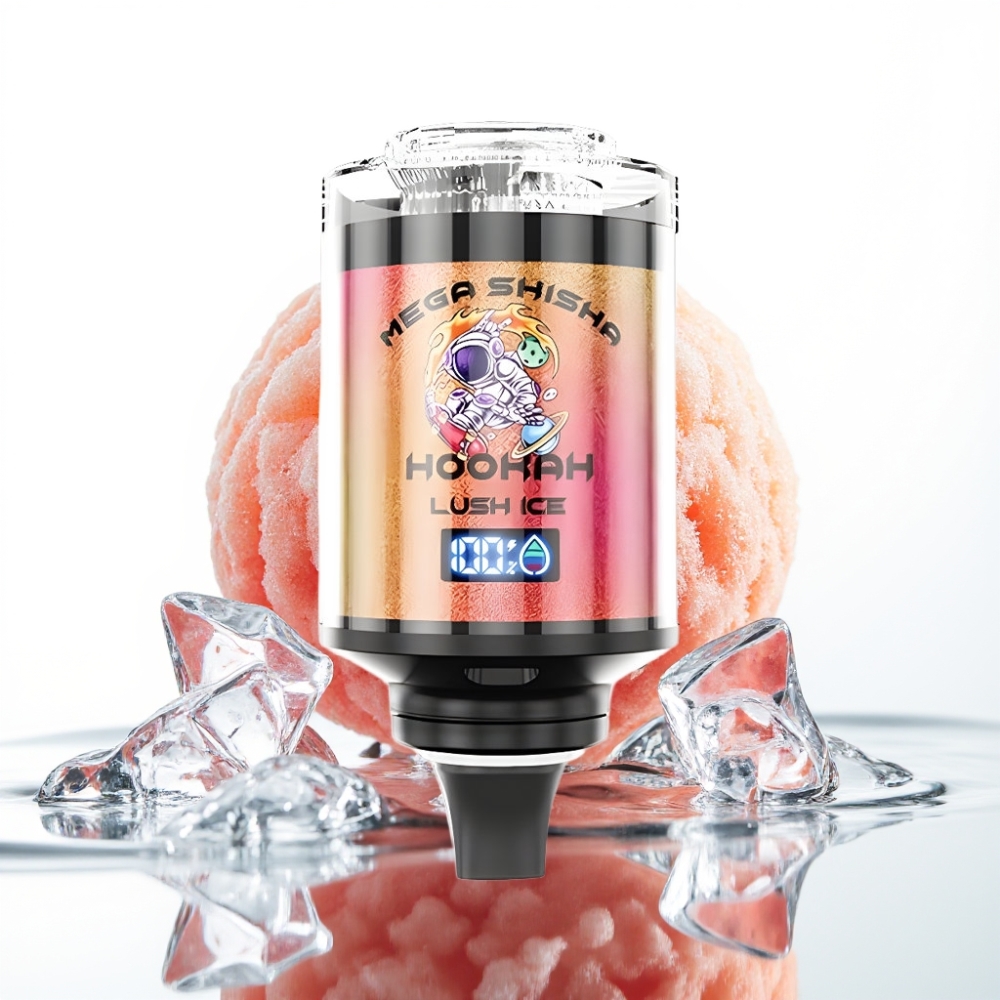 JNR Mega Shisha Hookah 100K Lauaühilus Lush Ice (Jäine Melon)