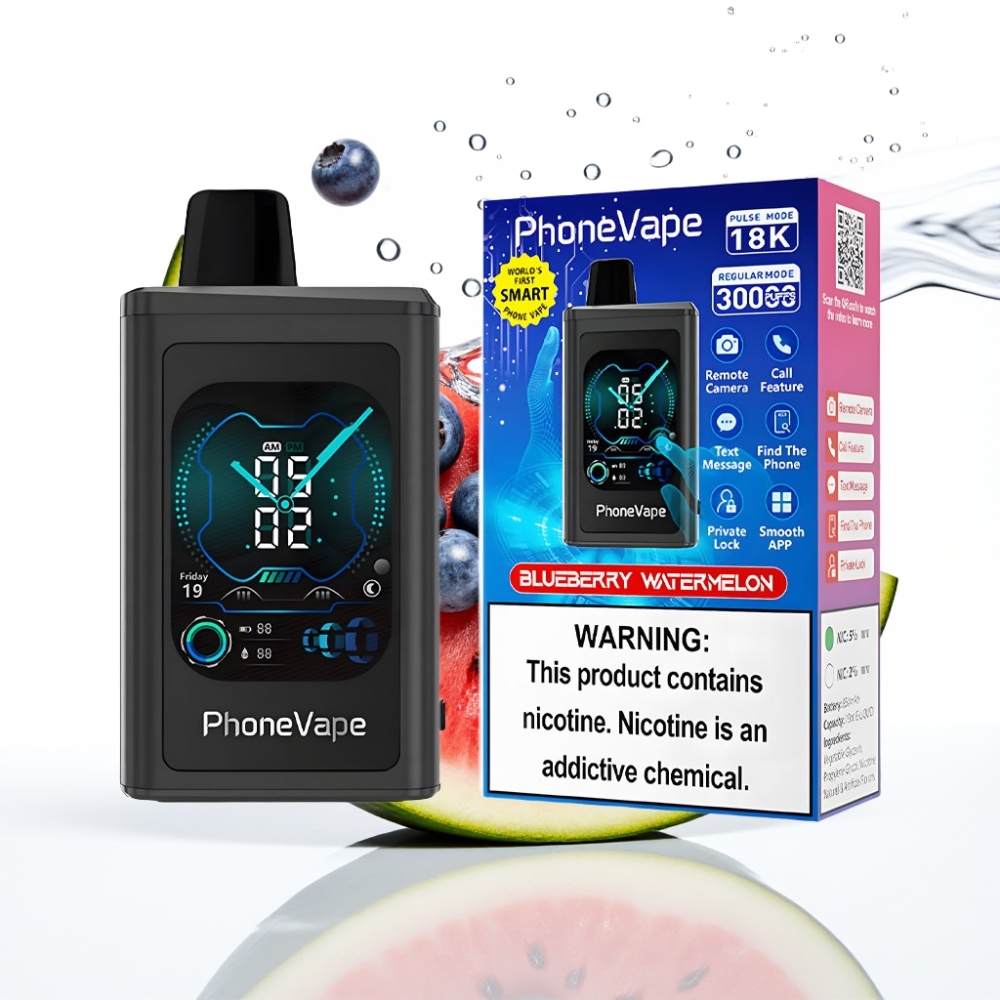 JNR PhoneVape 30000 puffs Bluetooth Mustikas-Arbuus Laaditav