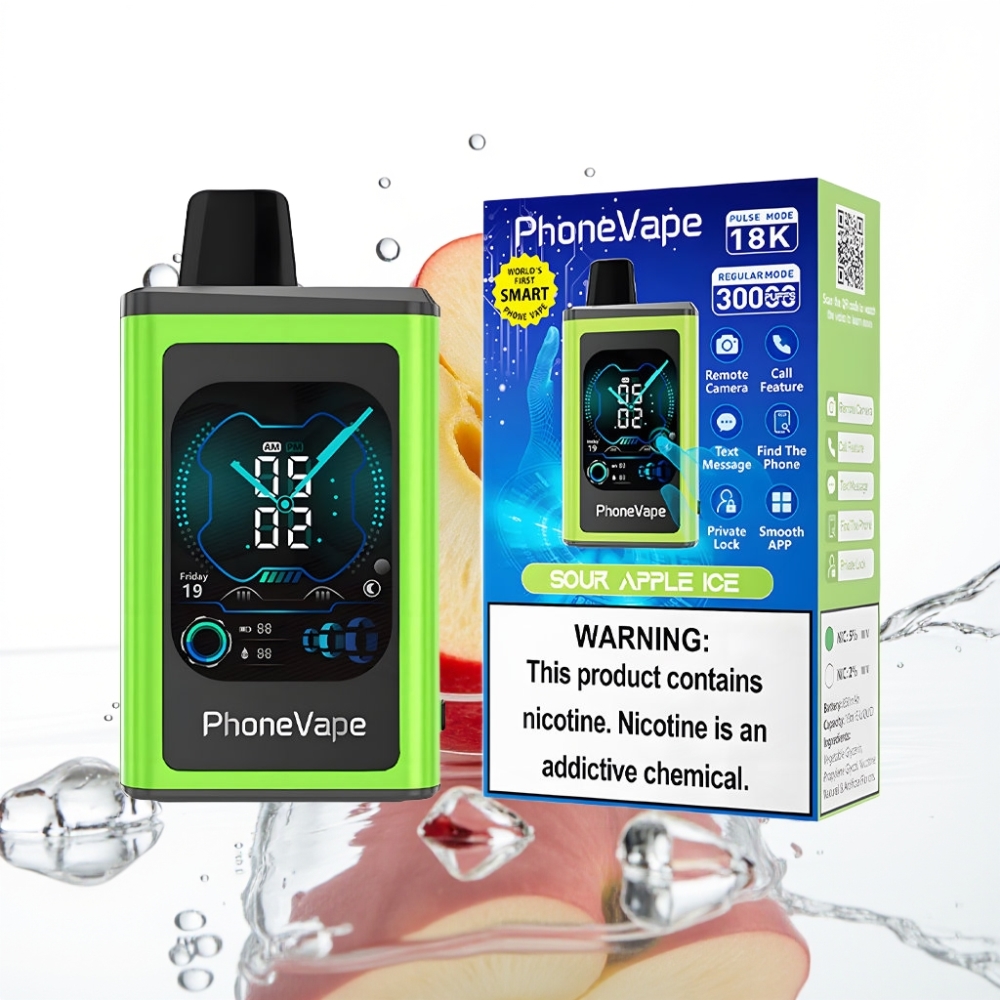 JNR PhoneVape 30000 puffs Disposaabel Aurusti Härmas õun Jää  850mAh Laaditav