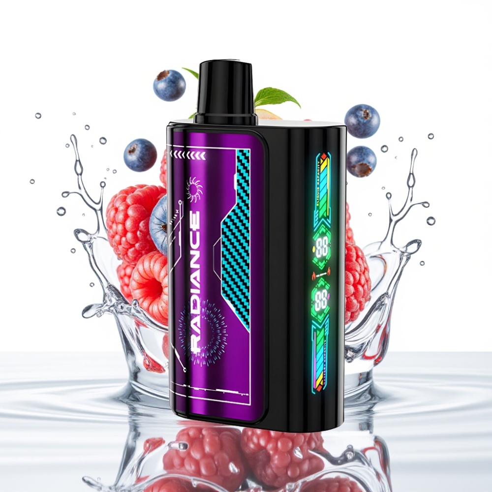 JNR Radiance 31000 Lööki Disposabel Vape MUSTIKA-HAPUKARBINA