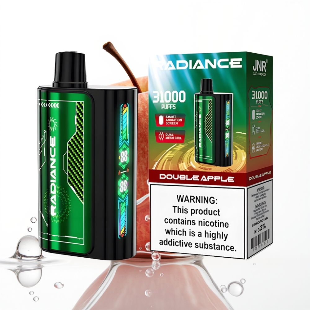 JNR Radiance 31000 Lööki Disposable Vape KAHE ÕUNAGA 28ml Dual Mesh
