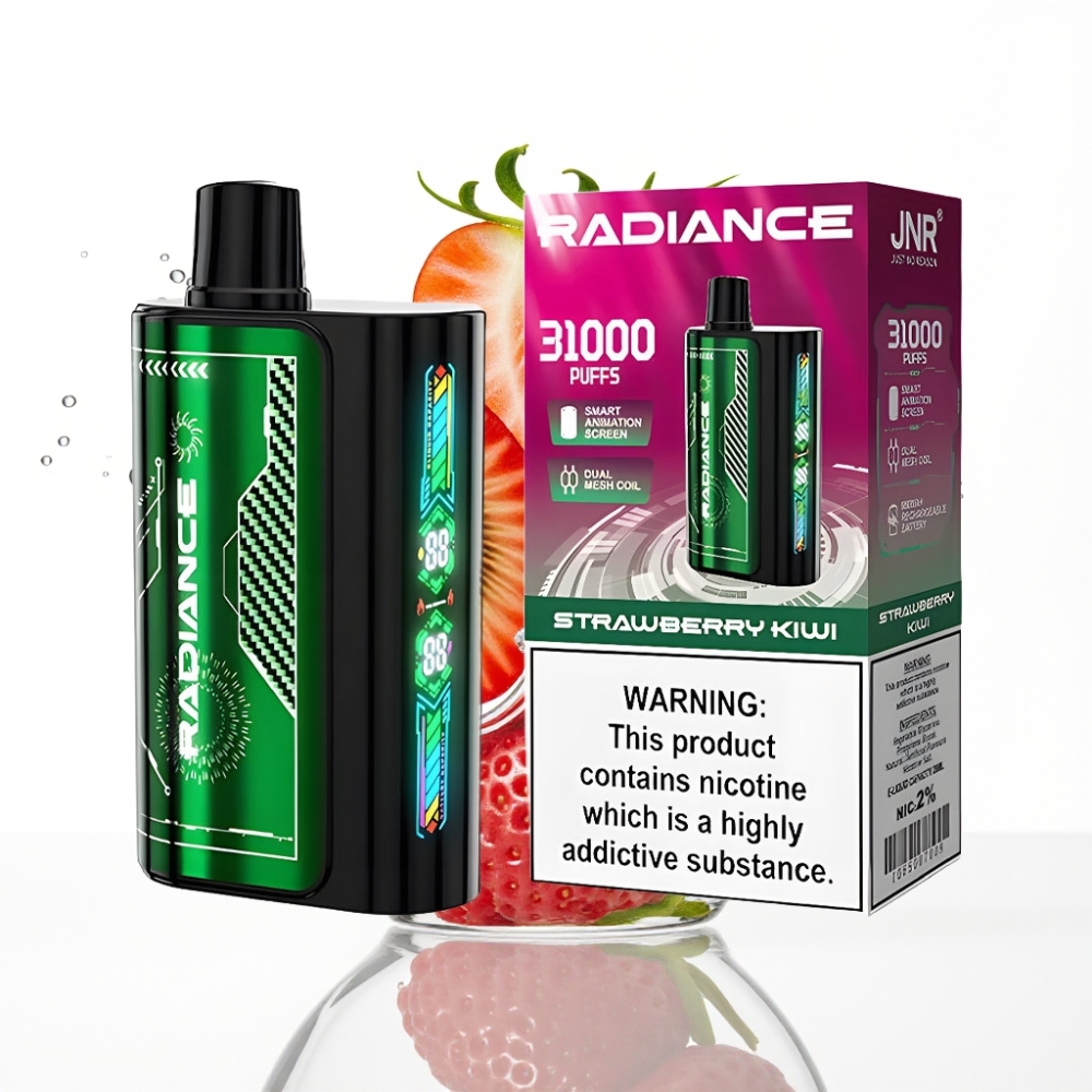 JNR Radiance 31000 Lööki Disposable Vape MAASIKA-KIIVI