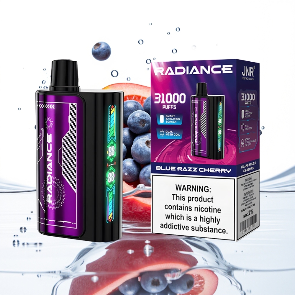 JNR Radiance 31000 Puhangut Sinised Vaarikad-Kirsid 28ml 950 mAh