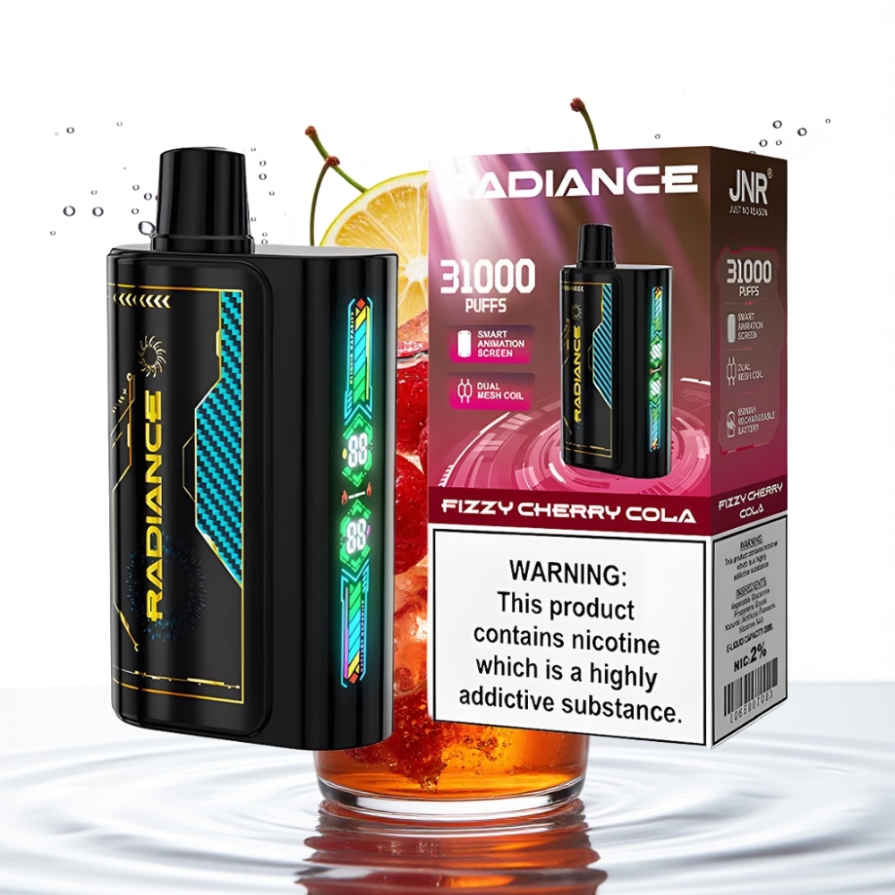 JNR Radiance 31000 Soodsad Hinged 28ml Gaseeritud Kirsikola