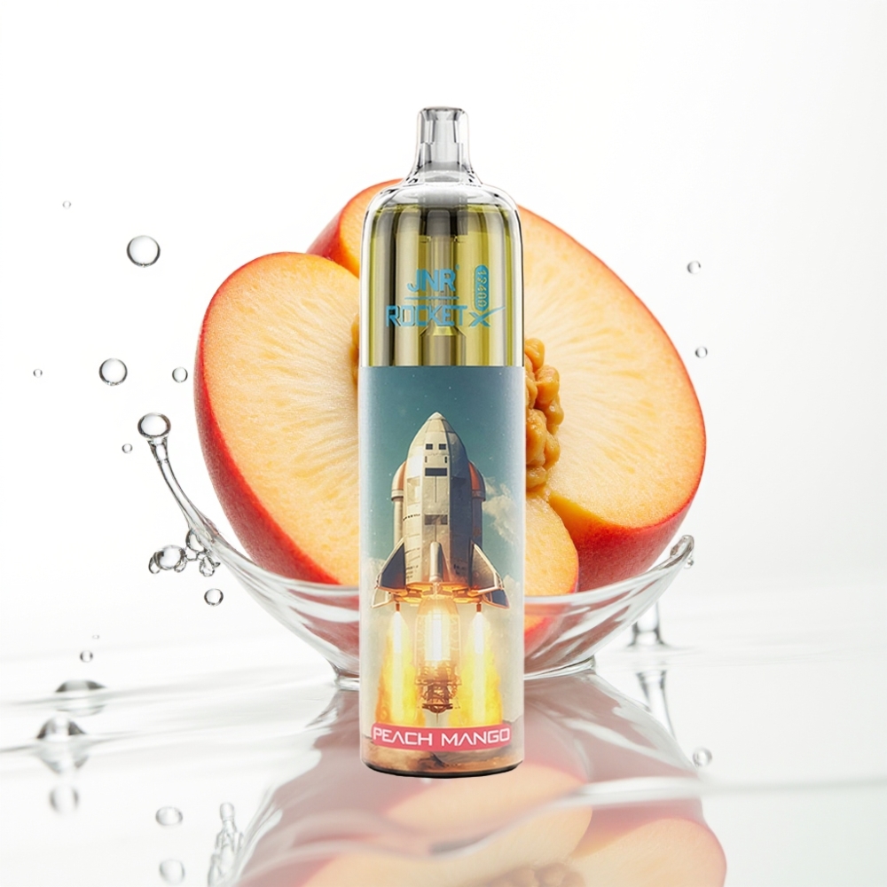JNR Rocket-X 12400 Puhangut Reguleeritav õhuvool Virsik-Mangokaitse 25ml 850mAh