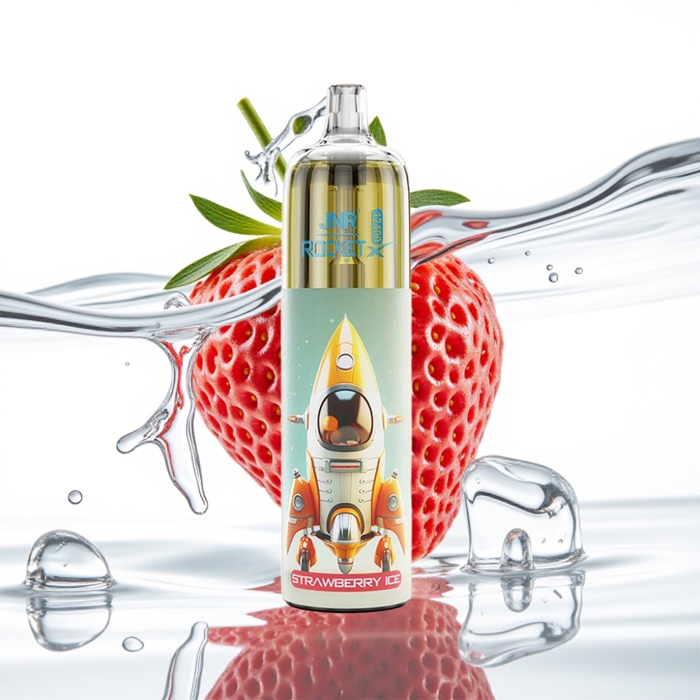 JNR Rocket-X 12400 Puhud Emahtuv Vape (Maasikas-Jää) Reguleeritav õhuvool RGB 850mAh