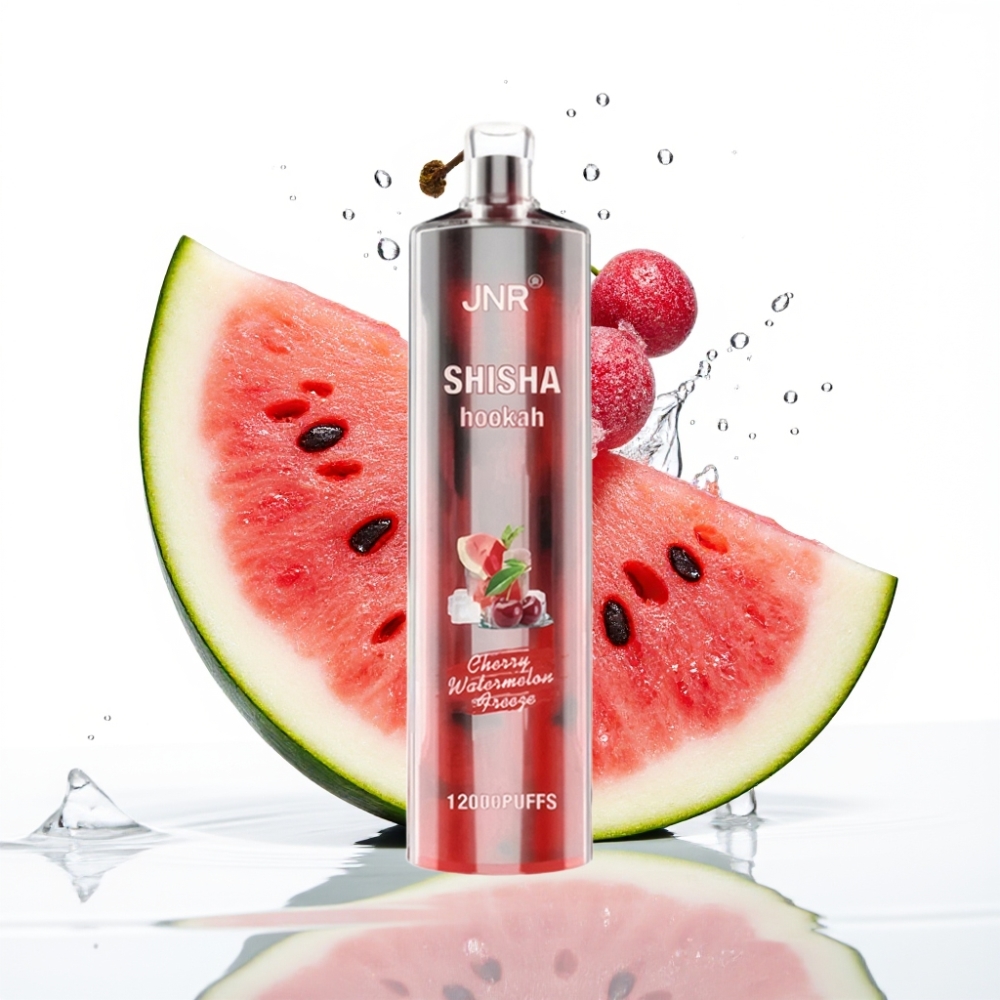 JNR Shisha Hookah 12000 Lööki Kirsi-Arbuusi Jahutus 750mAh 24ml 06 Ohm Mesh
