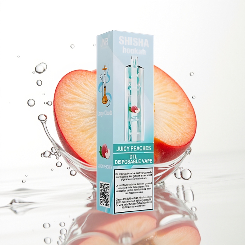 JNR Shisha Hookah 12000 Lööki Mahlased Virsikud 750mAh Type-C