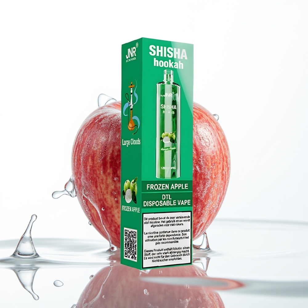 JNR Shisha Hookah 12000 Puffs 24ml 750mAh Külm Õun