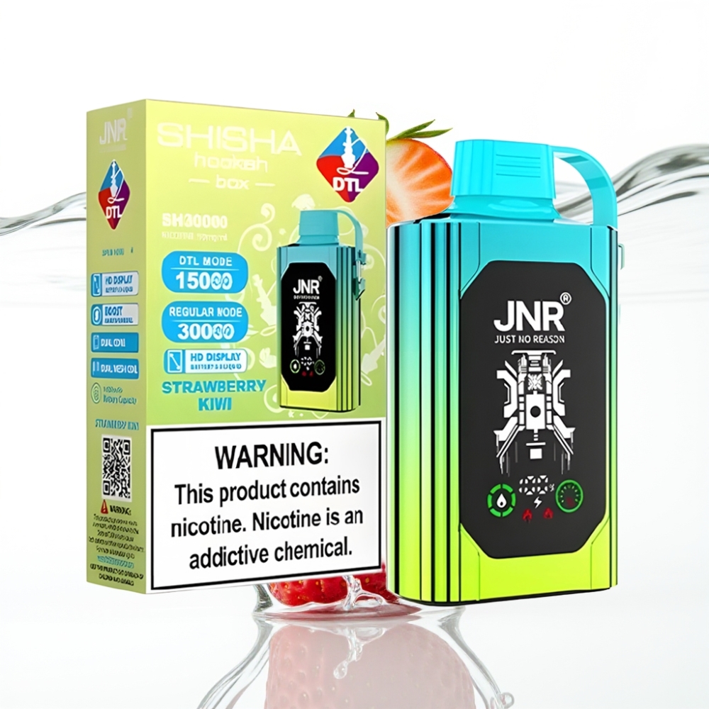 JNR Shisha Hookah Box 20500 Puffs HD 25ml Maasikas-Kiivi