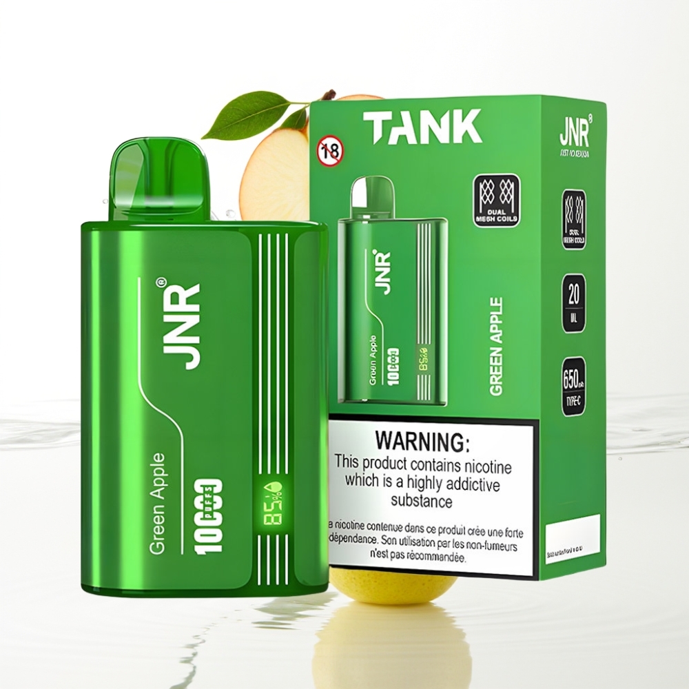 JNR Tank 10000 Puffs Rohke Õuna-Virsiku-Pirni Maitseline Disposabel Vape