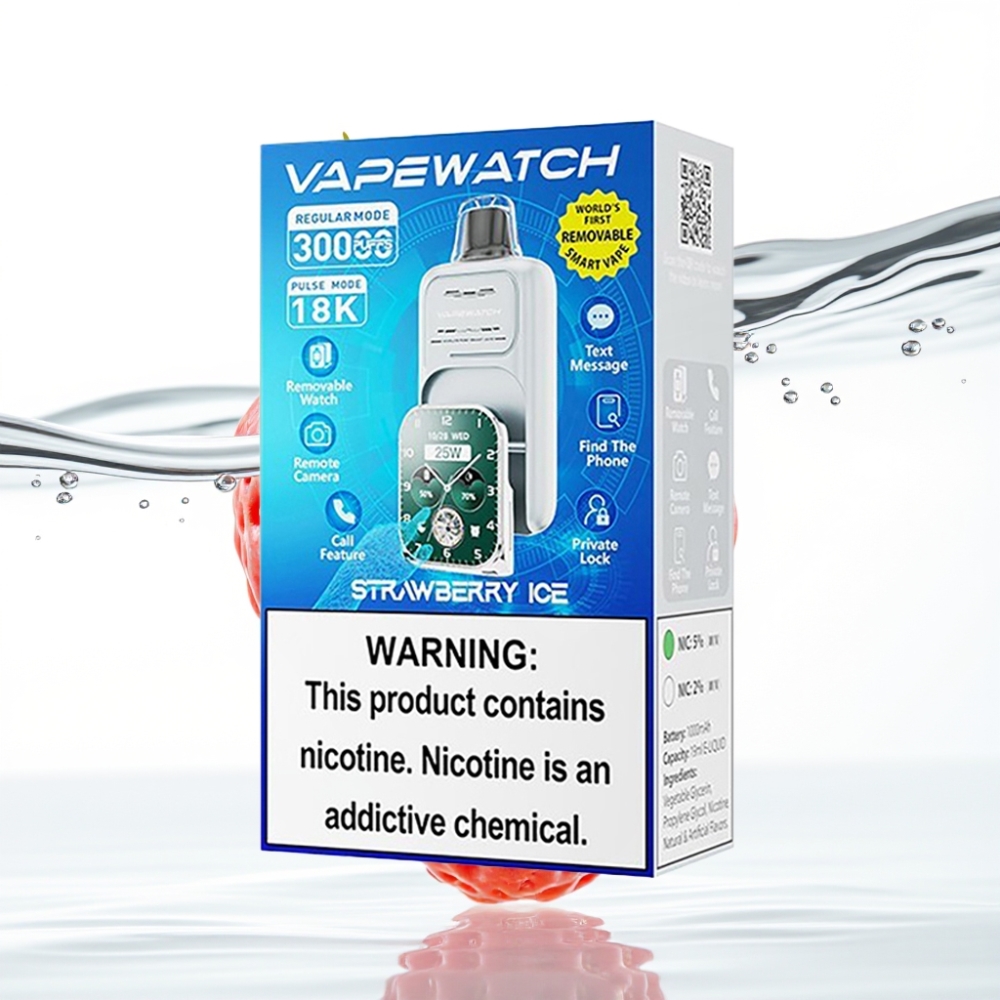 JNR VapeWatch 30000 Lööki Maasikajää 1000mAh Tüüp-C