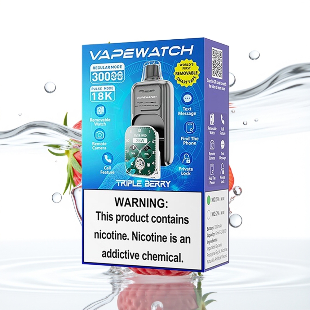 JNR VapeWatch 30000 Sööbmed Kolmikmarja Maitse 1000mAh Type-C