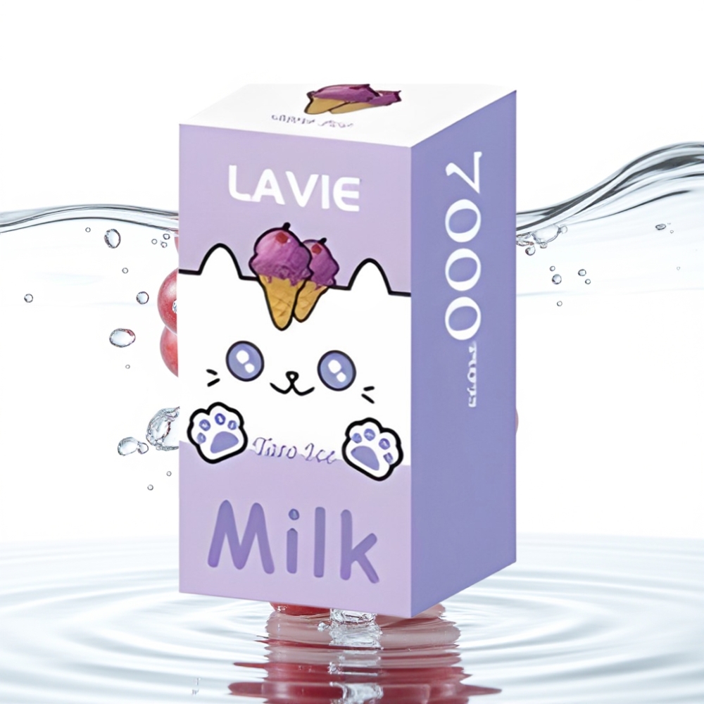 LAVIE Milk 7000 Puffs Viinamarja Jää