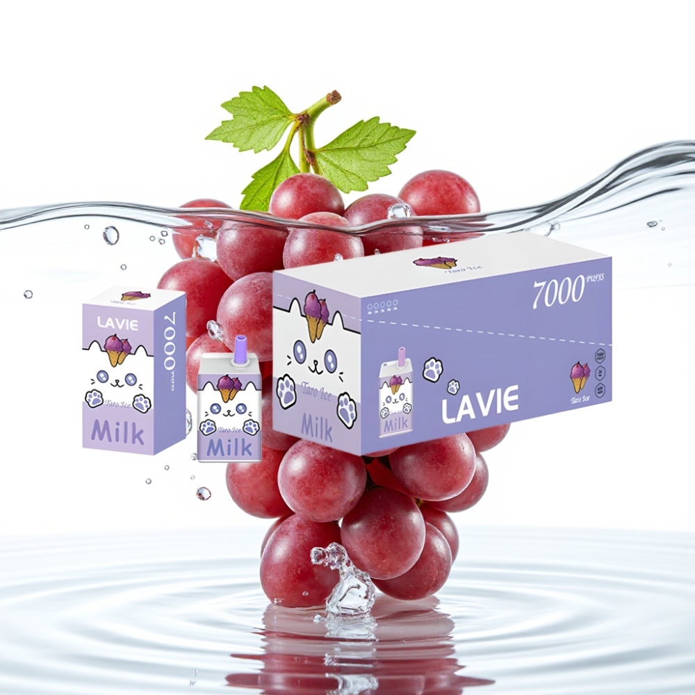 LAVIE Milk 7000 Puffs Viinamarja Jää
