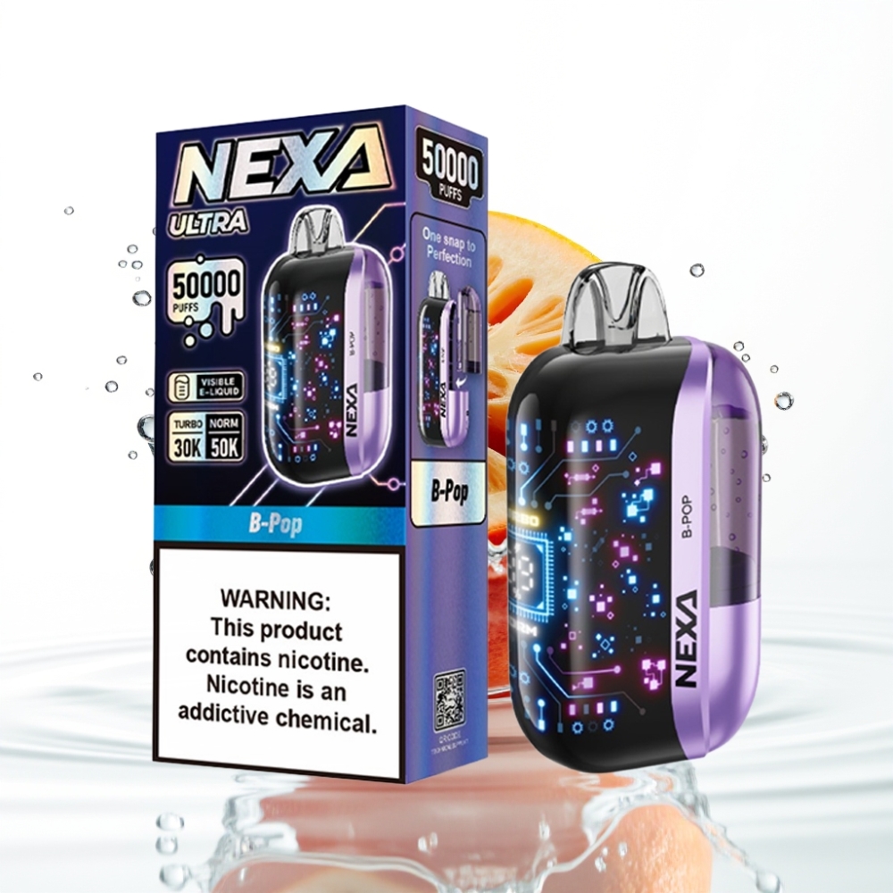NEXA Ultra 50K Ühekordne Vape B-Pop 20ml 5 Nikotiini