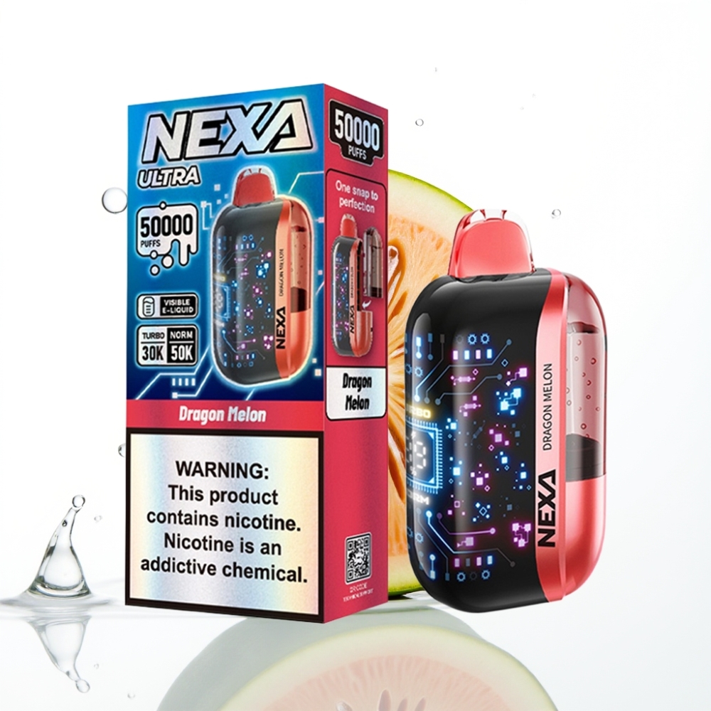 NEXA Ultra 50K Ühekordne Vape Draakon-Melon (20ml 5 800mAh)