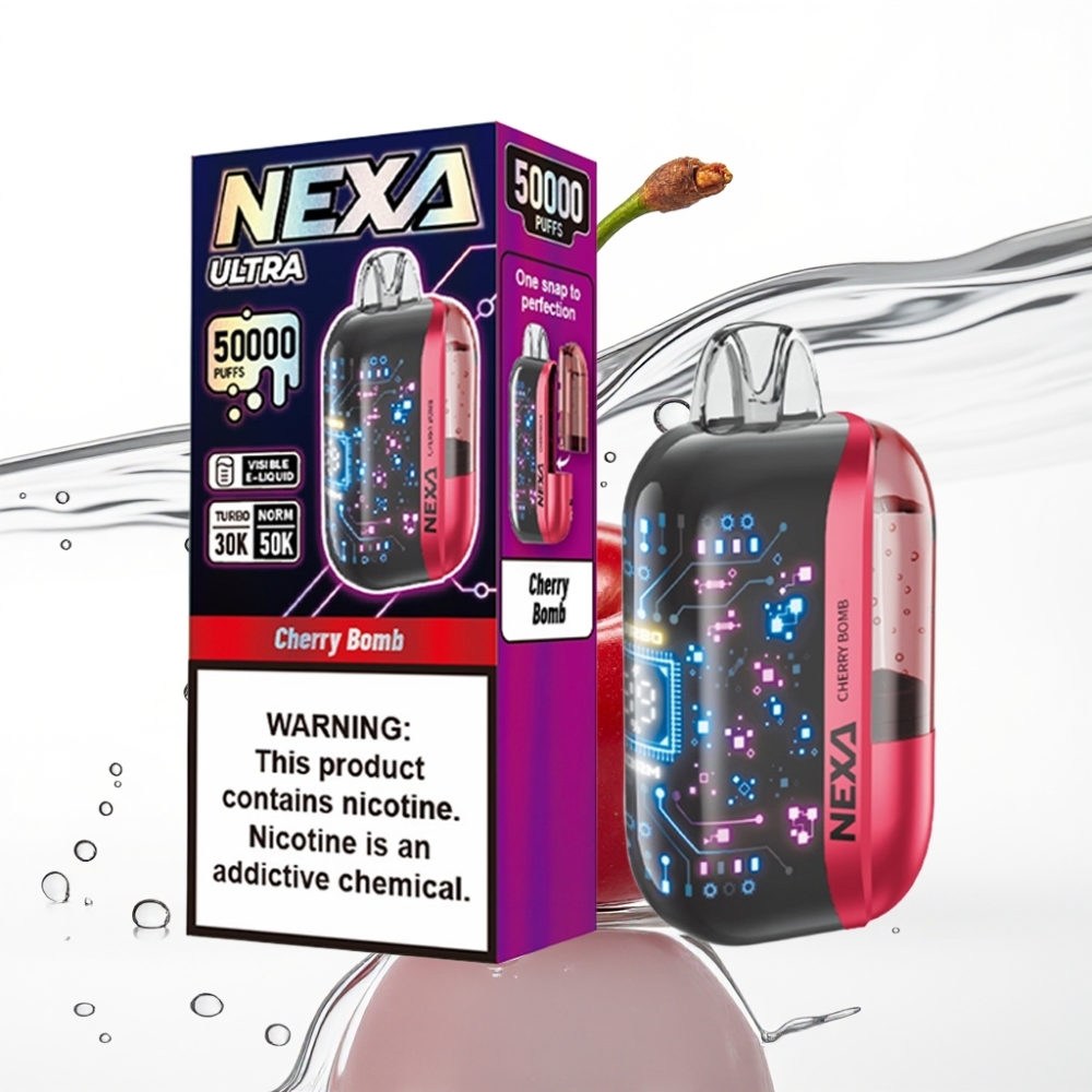 NEXA Ultra 50K Ühekordne Vape Kirssi 20ml 800mah 5