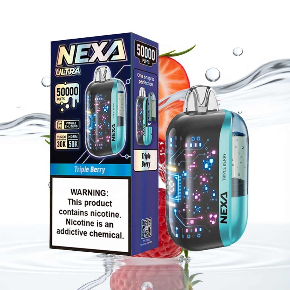 NEXA Ultra 50K Ühekordne Vape Kolmikmarjaga – 20ml 800mAh Tüüp-C