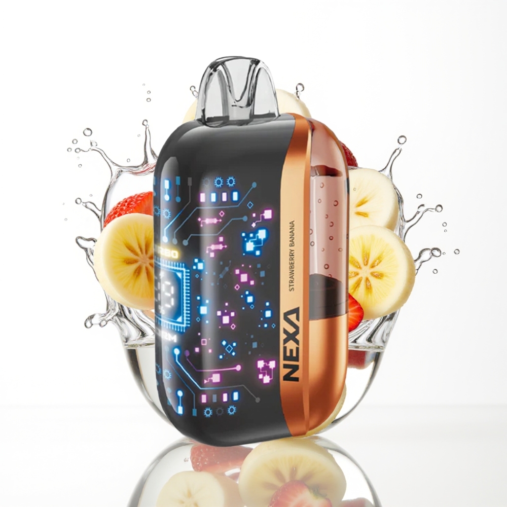 NEXA Ultra 50K Ühekordne Vape Maasikas-Banaan 20ml 5 Nikotiini 800mAh