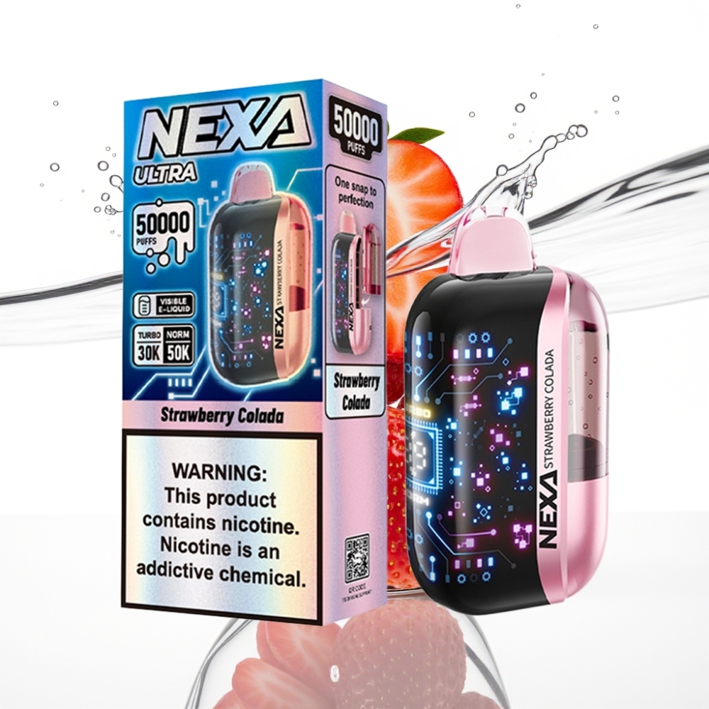 NEXA Ultra 50K Ühekordne Vape Maasikas-Kolaada 20ml 800mAh