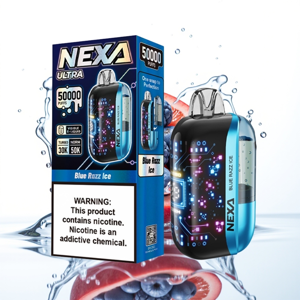 NEXA Ultra 50K Ühekordne Vape Sinised Mausid Jää 50K Puffi 20ml 5 Nikotiini