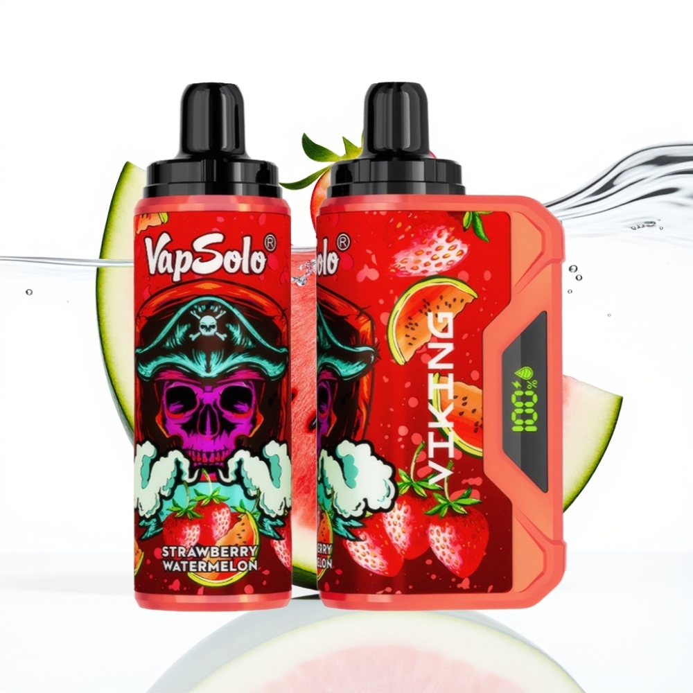 VapSolo VIKING 12000 Pihust Strossivesi-Melon Disposabel Vape