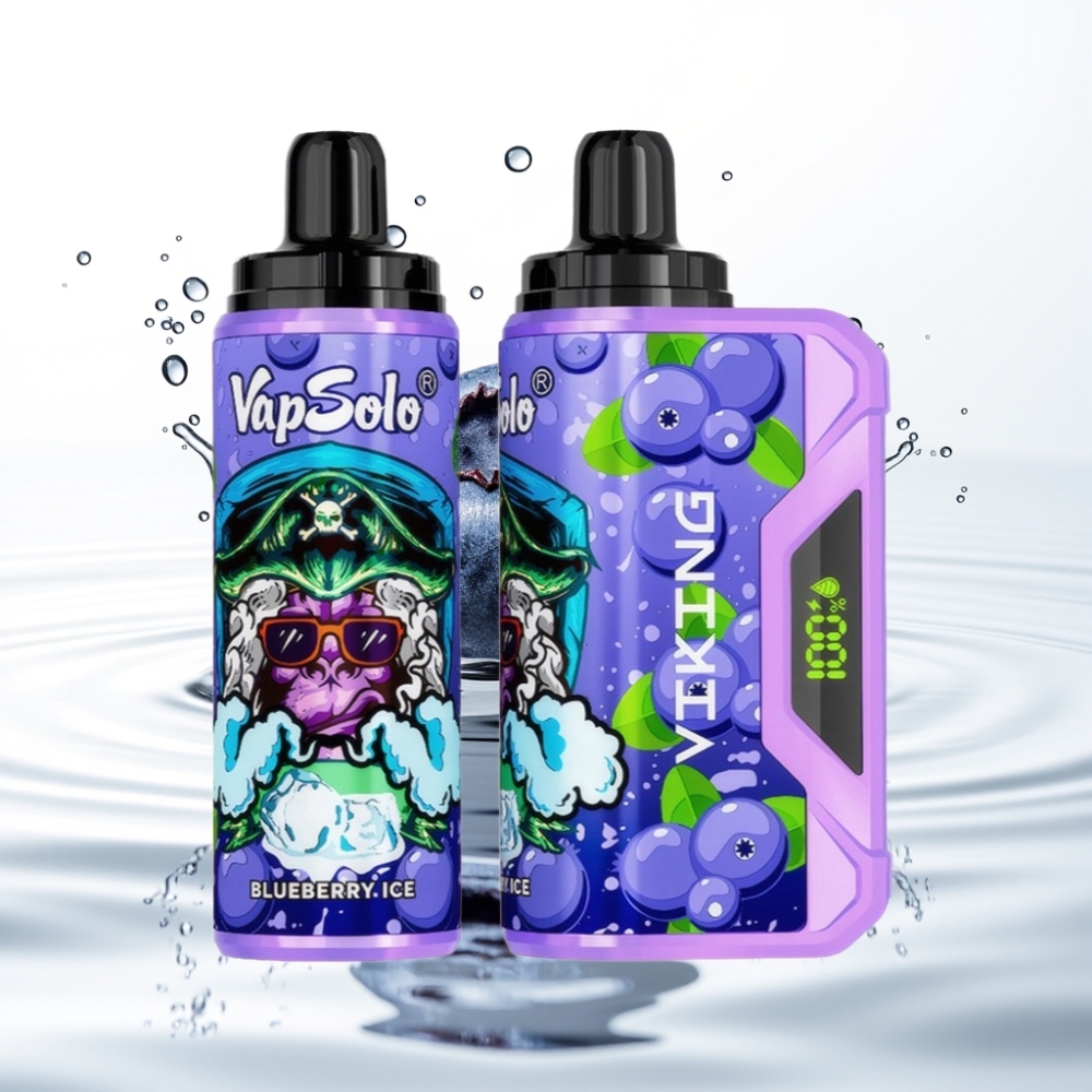 VapSolo VIKING 12000 Puhud Disposabel Vape Mustikas