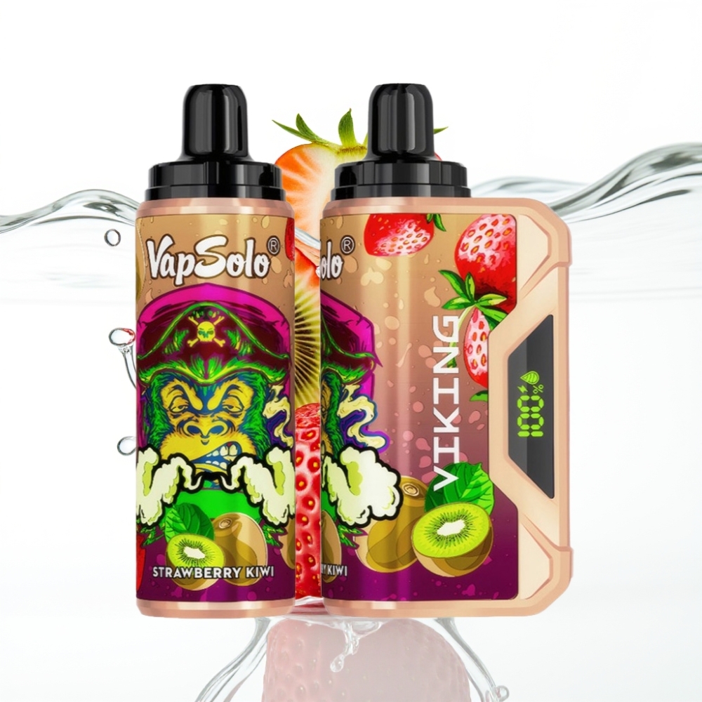 VapSolo VIKING 12000 Puhud Emahtlik E-vedelik 22ml Maasika-Kiivi