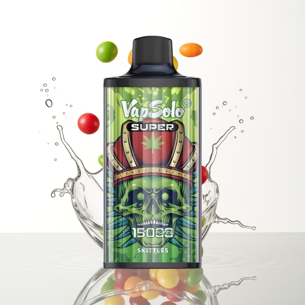 Vapsolo Super 15000 Puffs 40ml Skittles (Maasikad) 850mah Type-C