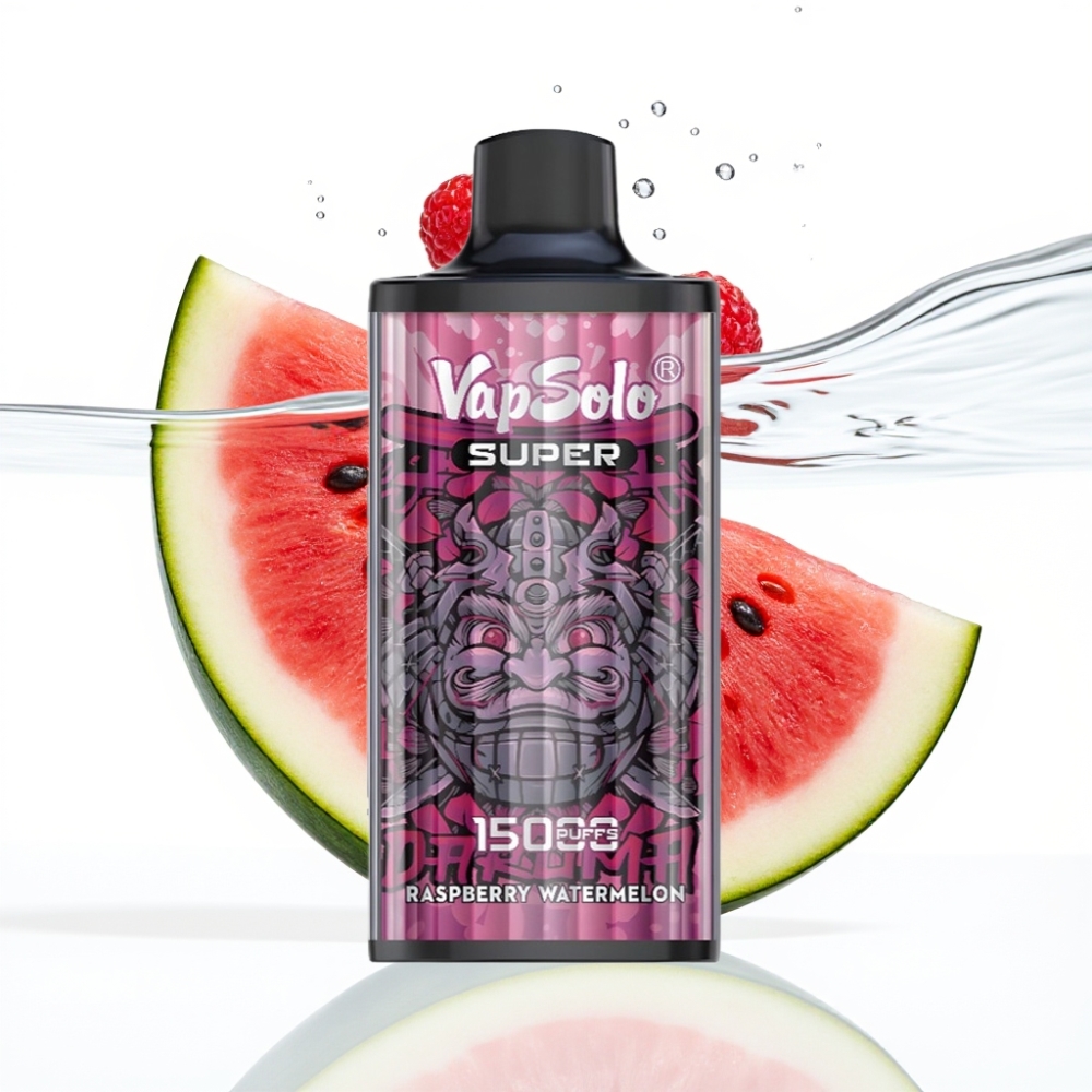 Vapsolo Super 15000 Puffs Vaarikas-Arbuusi 40ml 850mah Type-C
