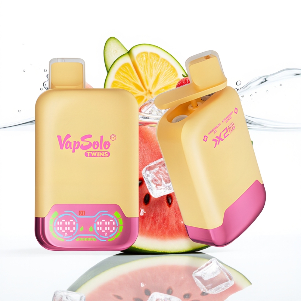 Vapsolo Twins 20000 Puffs 40ml Arbuusi-Jää  Maasika-Mango