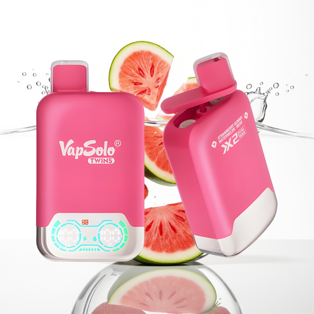 Vapsolo Twins 20000 Põngete Maasika-Arbuusi  Kommi Karu 40ml 20mg/50mg Type-C
