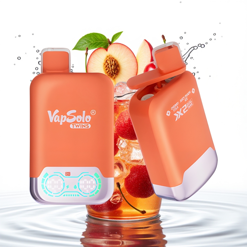 Vapsolo Twins 20000 Suitsud 40ml Kirsi-Koola  Mahlakas Virsik