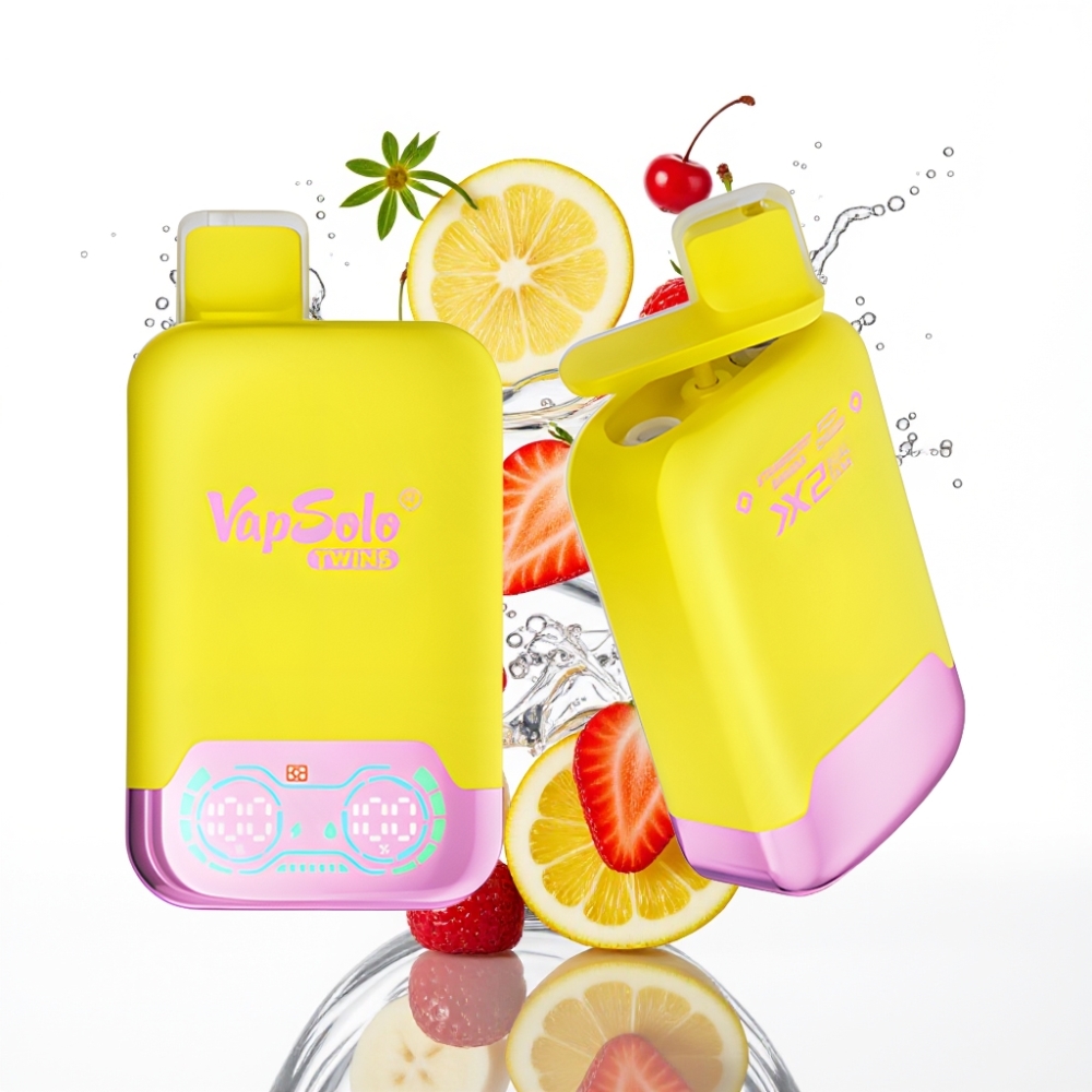 Vapsolo Twins 20000 Suts Maasikas-Banaan  Kirss 40ml Type-C