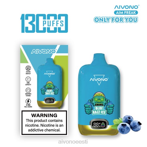 Aivono AIM FREAK 13 000 sinine razz jää 4P4L242 - Aivono Vape Eesti